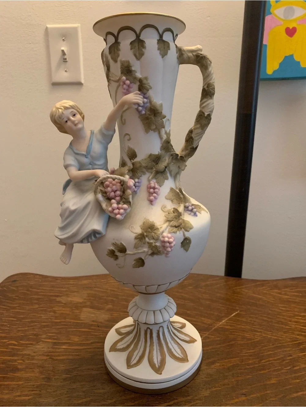 Vintage MCM Andrea by Sadek Girl Vase Art Deco 1950's
